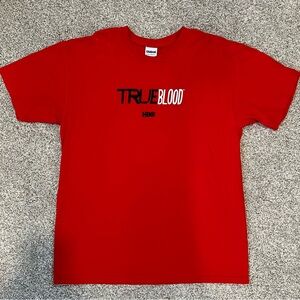 Red TRUE BLOOD Graphic Tee - Large